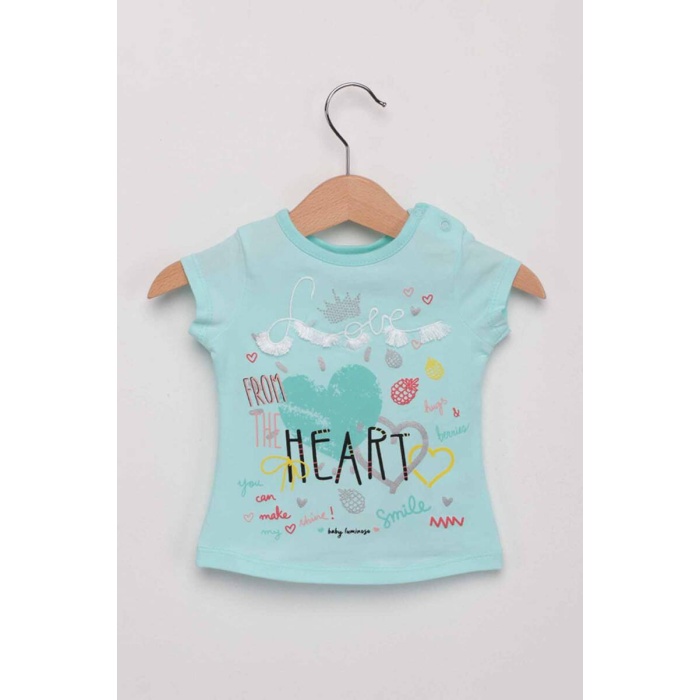 Heart Kız Bebek Taytlı Takım Kod/renk: Su Yeşili