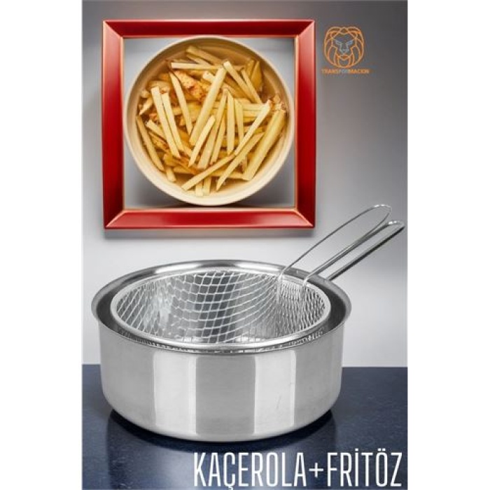 Fritözlü Kaçerola Multi Kullanım Çelik 20 Cm 720288