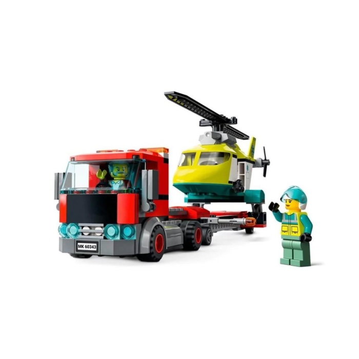 60343 Lego® City - Kurtarma Helikopteri Nakliyesi 215 Parça +5 Yaş Özel Lı Ürün