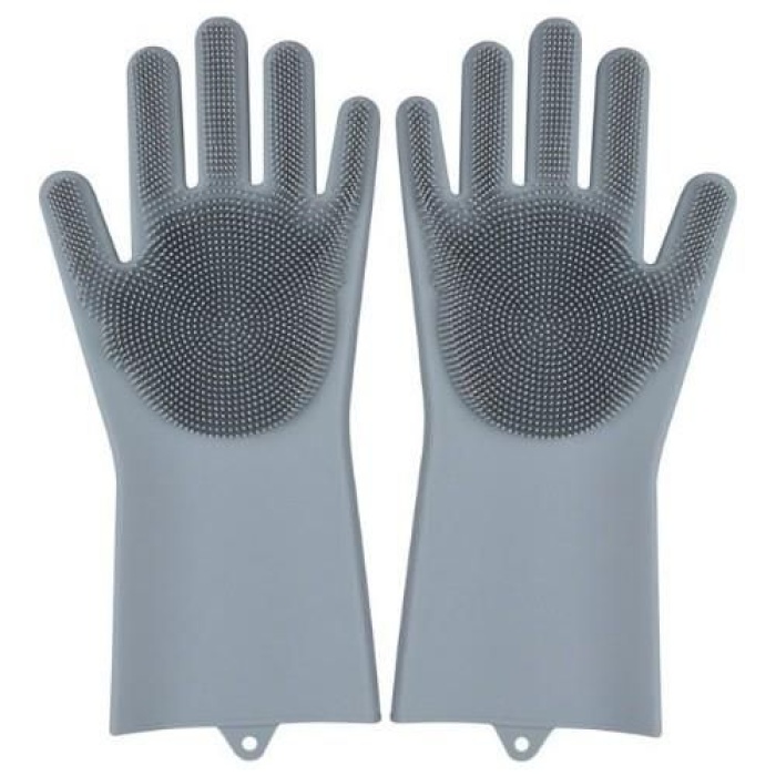 Sihirli Isıya Dayanıklı Silikon Çok Amaçlı Bulaşık Eldiven Fırçası Magic Gloves