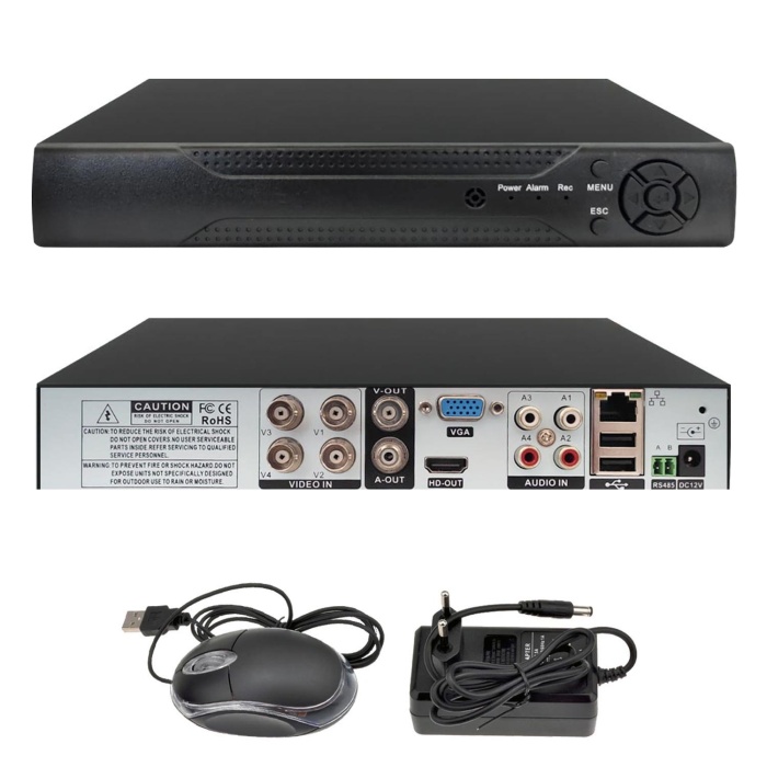 Pc-5004 Ahd Dvr Kayıt Cihazı 4 Kanal 5Mp Xmeye Hibrit