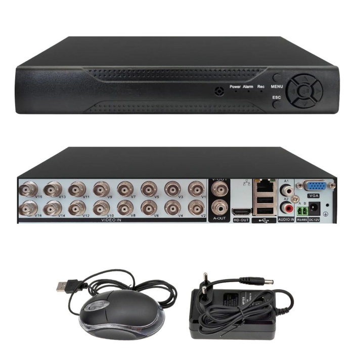 Pc-616 Ahd Dvr Kayıt Cihazı 16 Kanal 2Mp Xmeye Hibrit