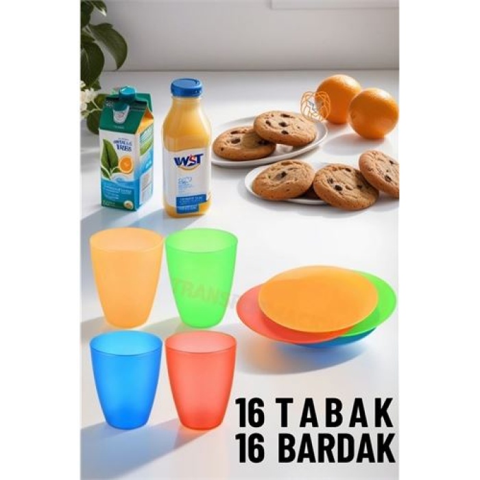 32 Adet Tabak Bardak Seti 719895