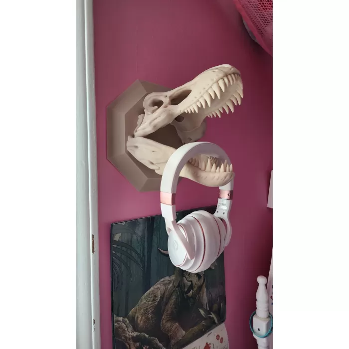 T-Rex Kulaklık Tutucu,  Kulaklık Standı Beyaz 6418846