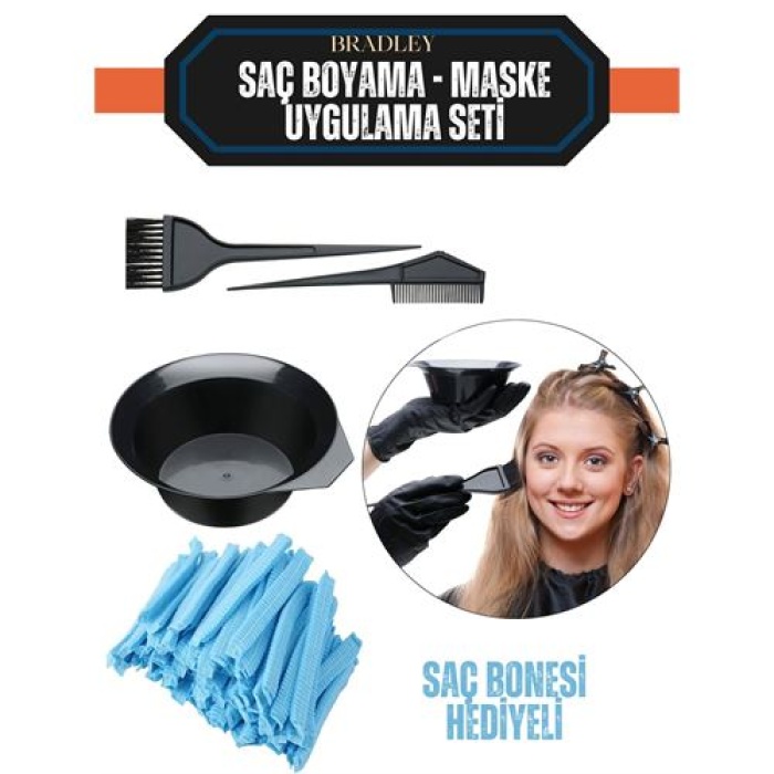 Saç Boyama Seti 24 Saç Bonesi