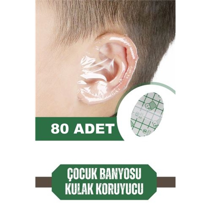 80 Adet Çocuk Banyo Kulak Koruyucu Su Geçirmez 718095  Paket