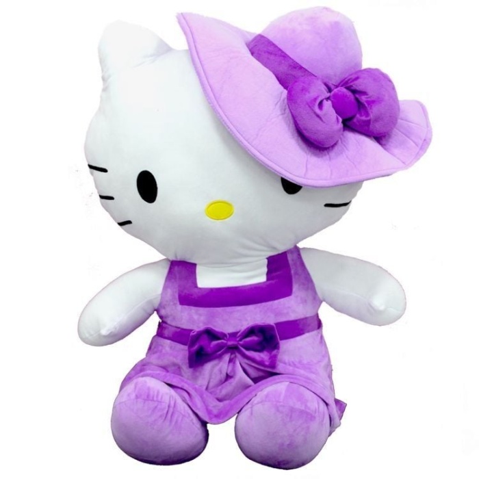 Peluş Hello Kitty Elbiseli Şapkalı 36 Cm