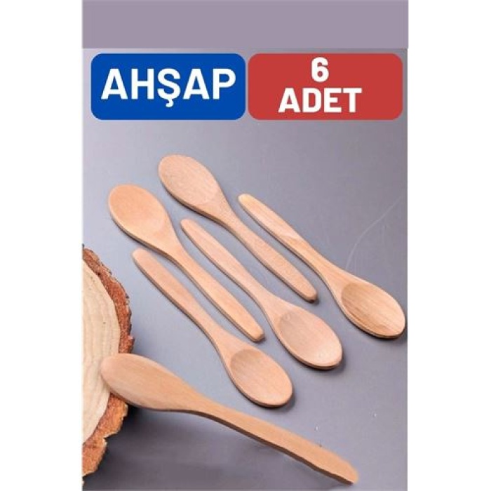 Ahşap Baharat Kaşığı Barnhard Design 6 Adet