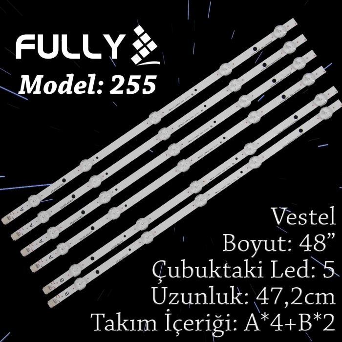 Fully Set-255 Tv Led Vestel 48