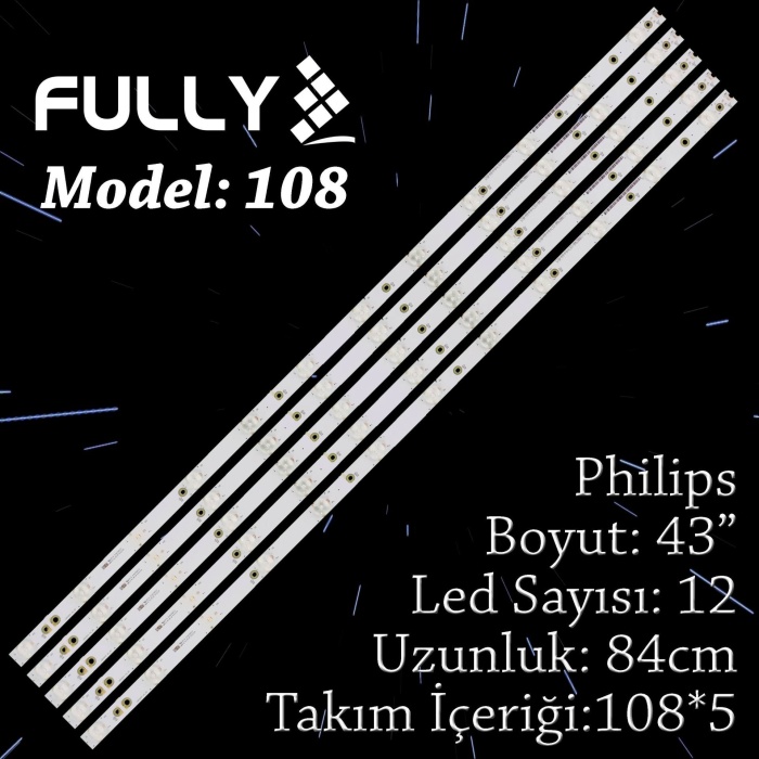 Fully Set-108 Tv Led Phılıps 43