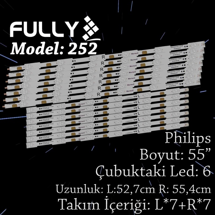 Fully Set-252 Tv Led Phılıps 55