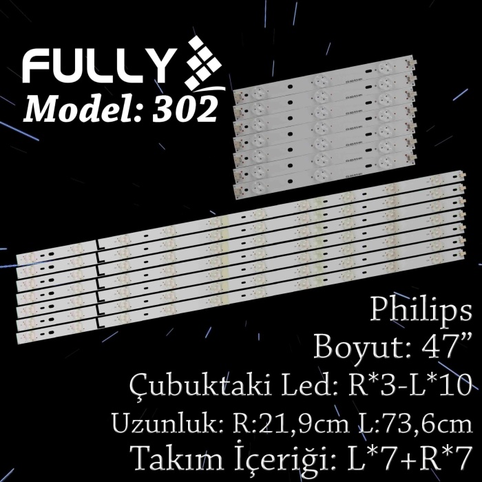 Fully Set-302 Tv Led Phılıps 47