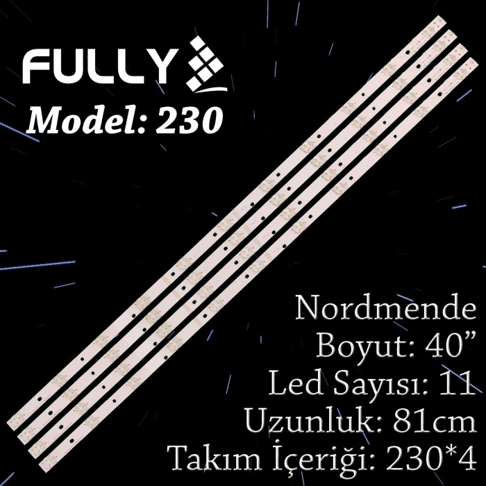 Fully Set-230 Tv Led Nordmende 40