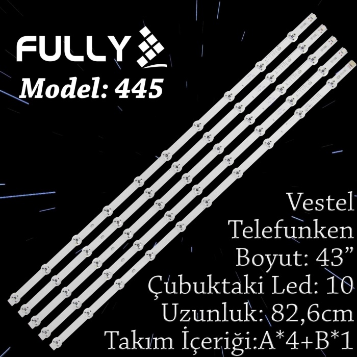 Fully Set-445 Tv Led Vestel 43