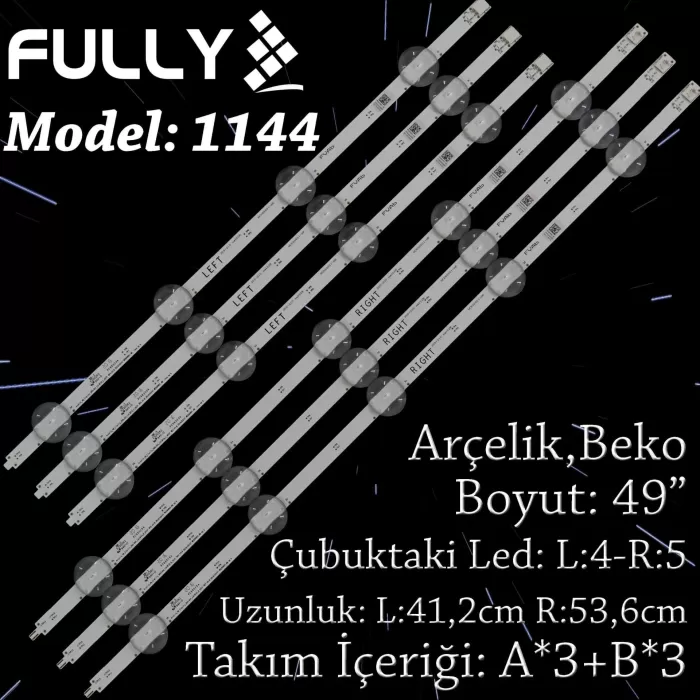 Fully Set-1144 Tv Led Arçelik 49