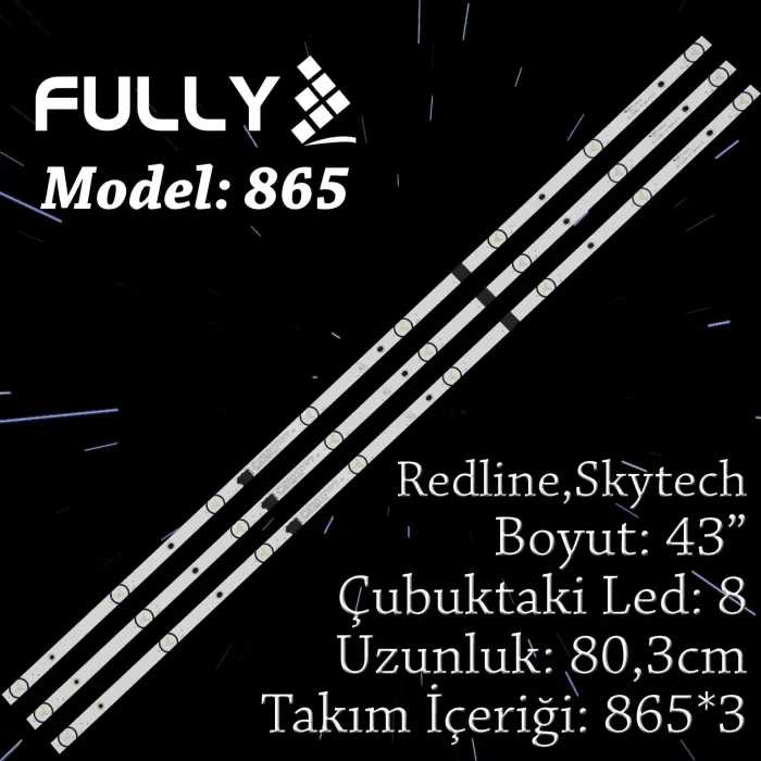 Fully Set-865 Tv Led Redline 43