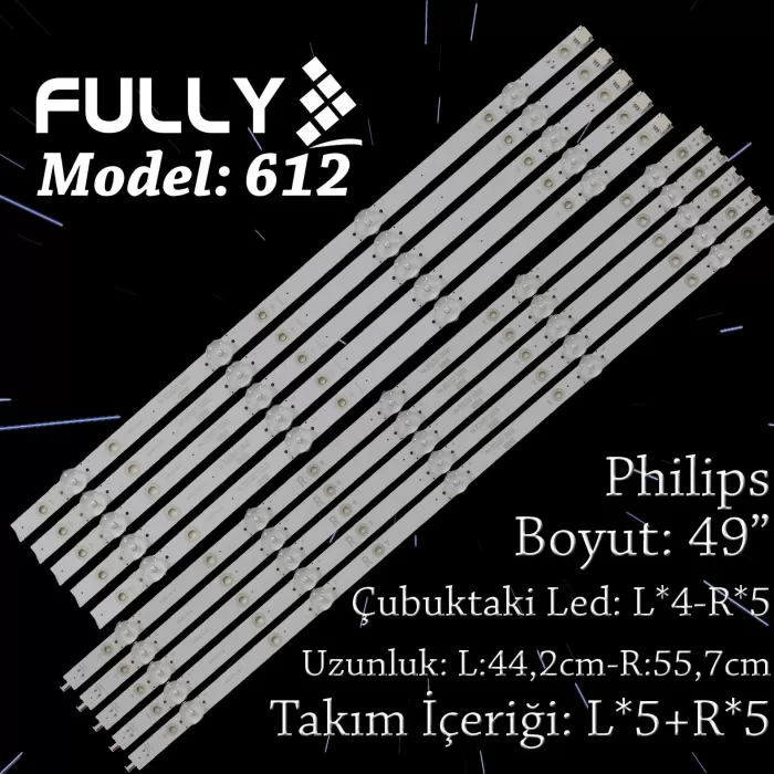 Fully Set-612 Tv Led Phılıps 49