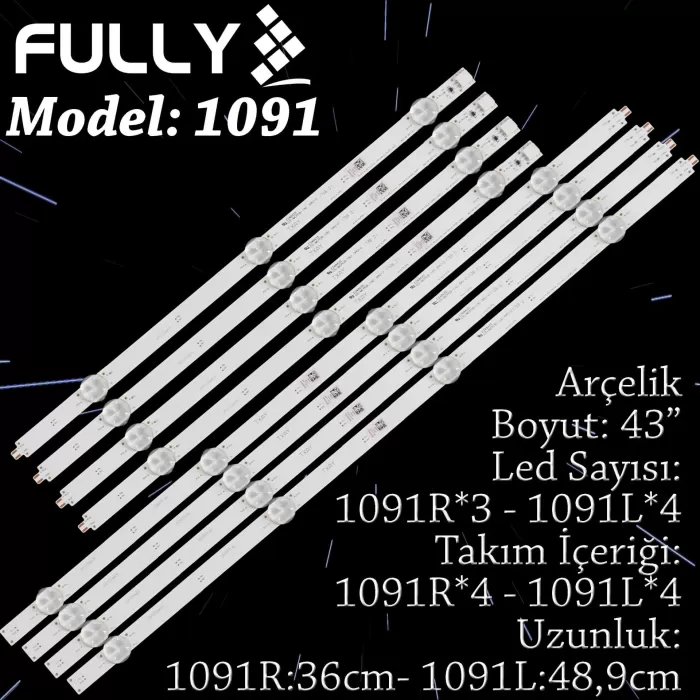 Fully Set-1091 Tv Led Arçelik 43