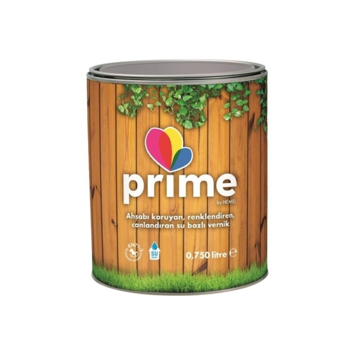 Hemel Prime Su Bazlı Koruyucu Vernik 0,75 Lt Şeffaf Renk