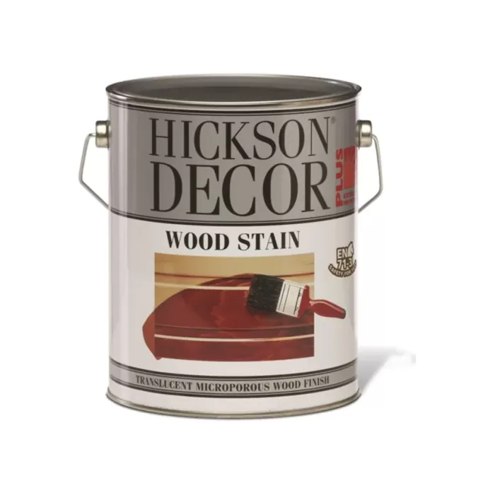 Hickson Dekor Plus Wood Stain Polar White 5 Lt Ahşap Boyası Sovent Bazlı