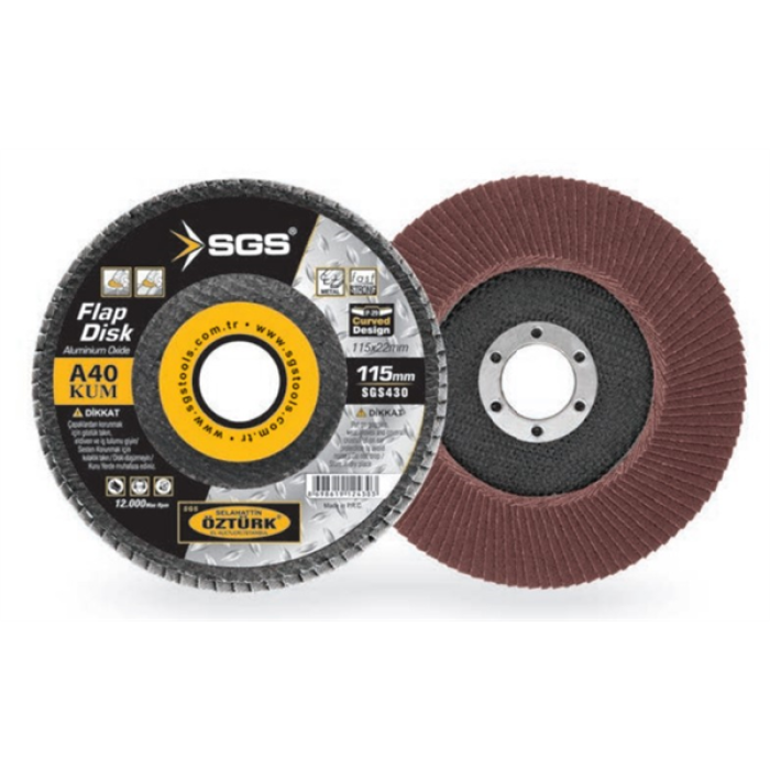 Sgs Flap Disk Zımpara 115 Mm 60 Kum SGS431