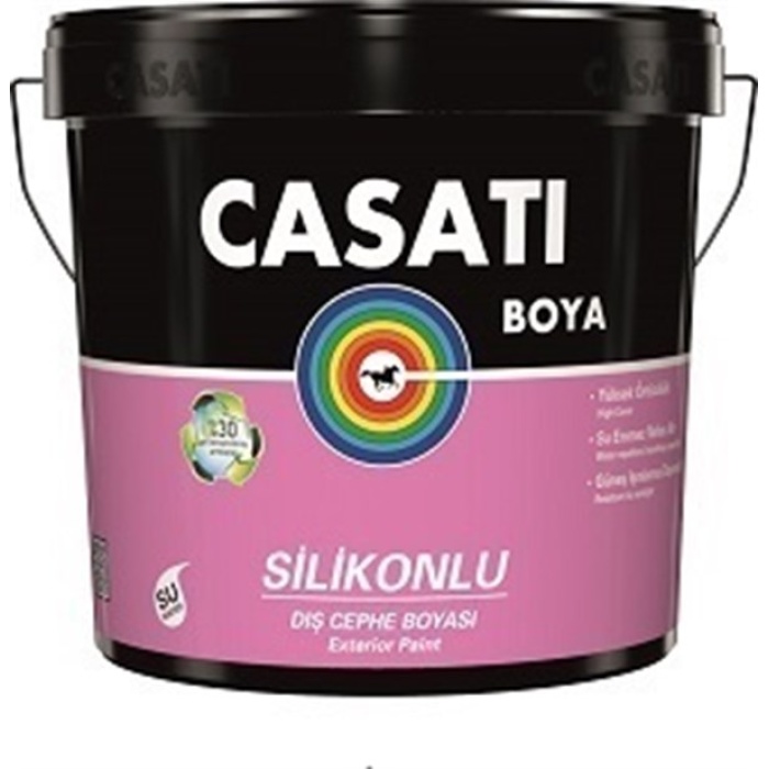 Casati Silikonlu 15 lt Dış Cephe Boyası beyaz