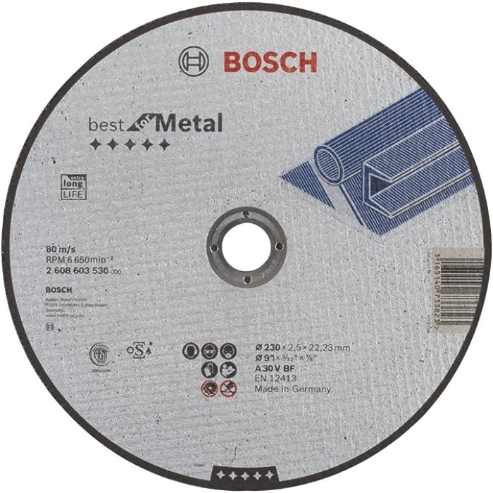 BOSCH 230X2,5MM BEST FOR METAL DÜZ UÇ