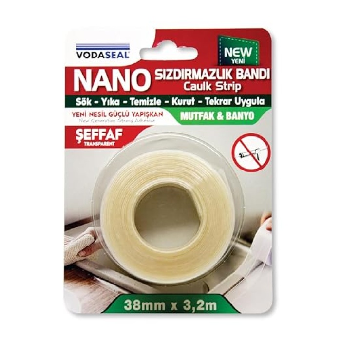 Nano Sızdırmazlık Bandı - 38 mm x .20 mt - Şeffaf