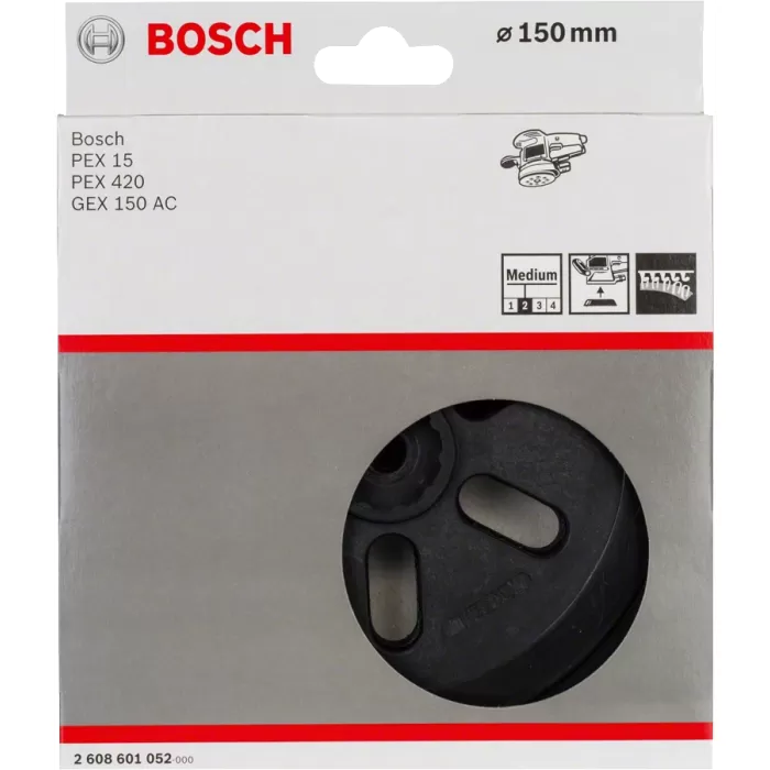 Bosch 150 mm Zımpara Tabanı Orta Sertlikte 2608 601 052