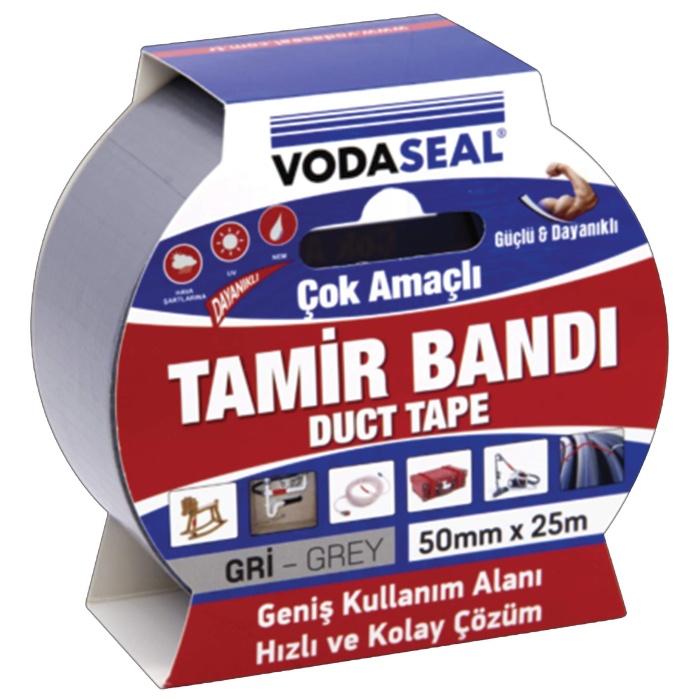 Vodaseal 0963 Çok Amaçlı Tamir Bandı Gri 50mm 10 mt