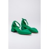 Kadın KOMBİNLİ 3 cm Topuklu Günlük Yazlık Ayakkabı Yeşil