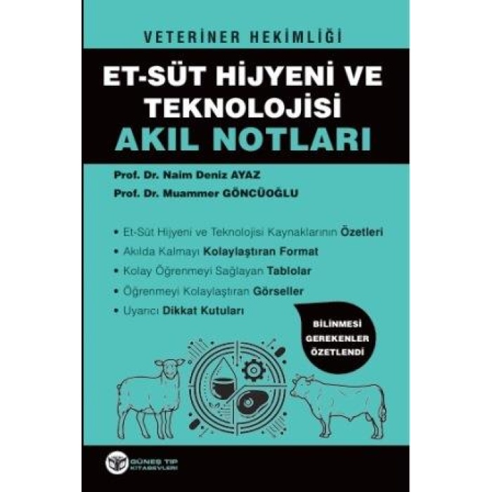 VETERİNER HEKİMLİĞİ ET - SÜT HİJYENİ VE TEKNOLOJİSİ AKIL NOTLARI