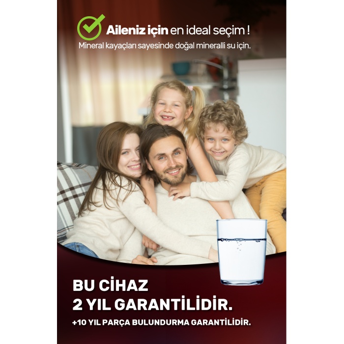 8 Litre 15 Aşama Mineralli 75 GPD Su Arıtma Cihazı HMAXS3512