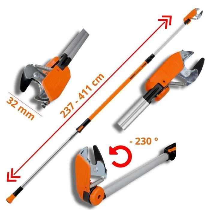 Bahco ATP Teleskopik Yüksek Dal Budama Makası 230-410 cm