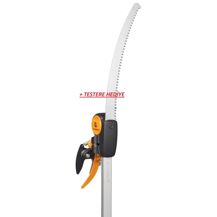 Fiskars Upx86 Powergear  Yüksek Dal Budama Makası Testereli