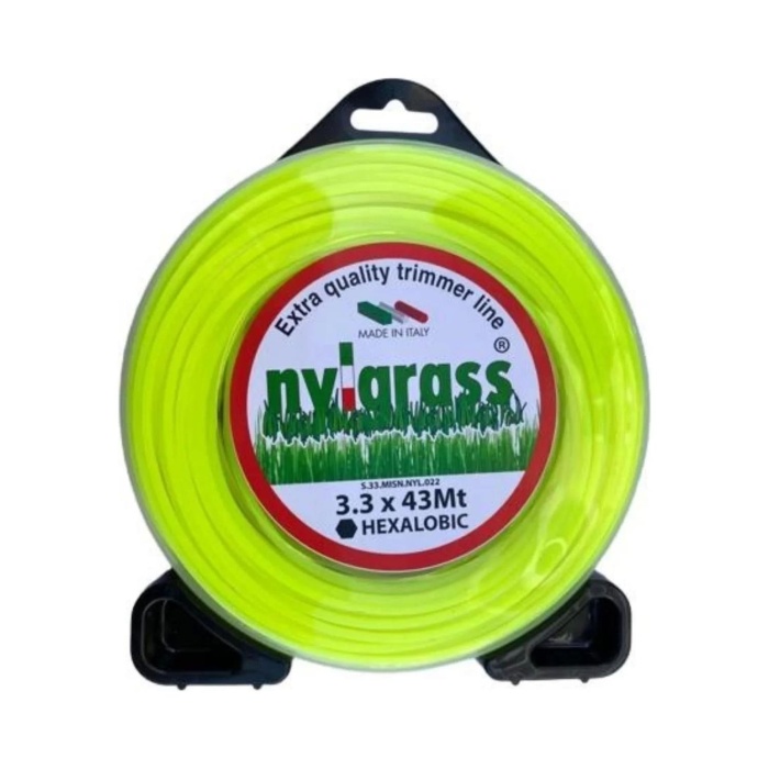 Nylgrass Yüksek Kaliteli Tırpan Misinası 3.3 mm 44 Metre