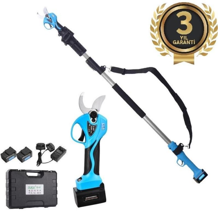 Suca SC 8611 Uzatma Aparatlı Akülü Budama Makası 40 mm 2 Akülü 2.7 uzatma