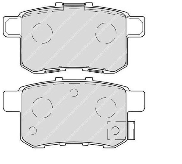 BALATA FREN ARKA- HONDA ACCORD 09-12 - FERODO FDB4198
