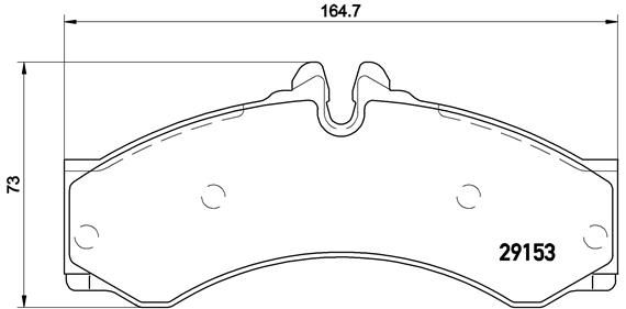 On/arka Fren Balatasi Cift Teker-Vw Lt 97-07 - BREMBO P50028