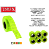 Tanex Fiyat Etiketi Çizgili 12x21 Fosforlu Sarı