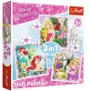 Trefl Puzzle 3 In 1 Disney Rapunzel, Aurora And Arıel 34842