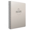 Gıpta Pastoral Spiralli Plastik Kapak Defter 17x24 72 YP Kare