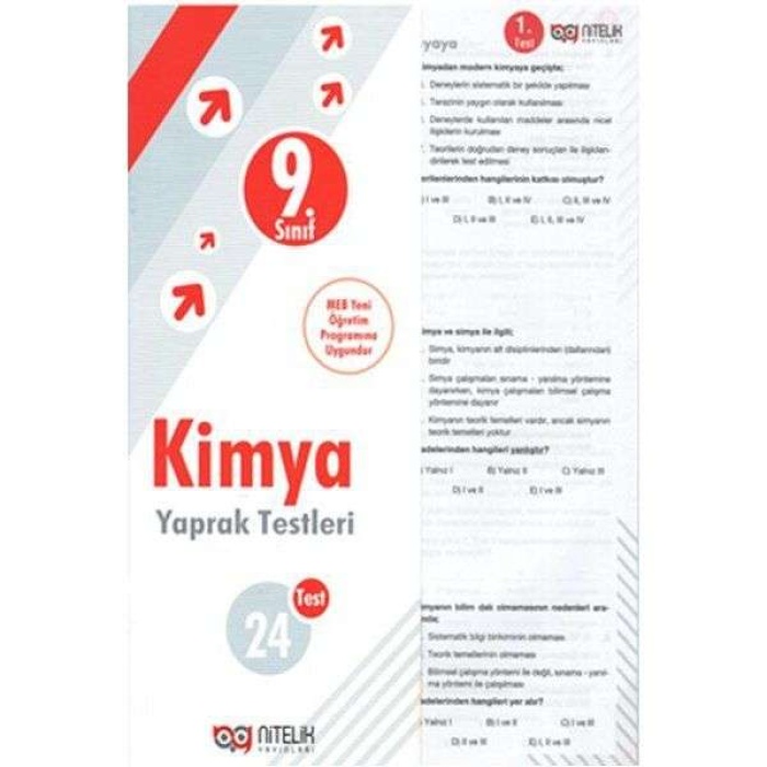 Nitelik Yaprak Test 9.Sınıf Kimya