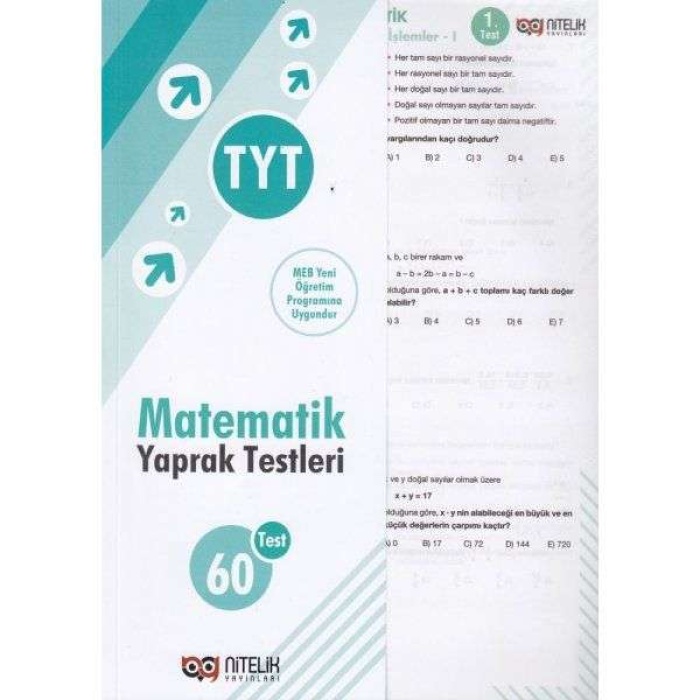 Nitelik Yaprak Test Yks Tyt Matematik