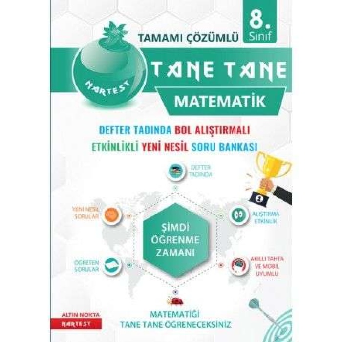 Nartest Yayınları 8. Sınıf Defter Tadında Tane Tane Matematik