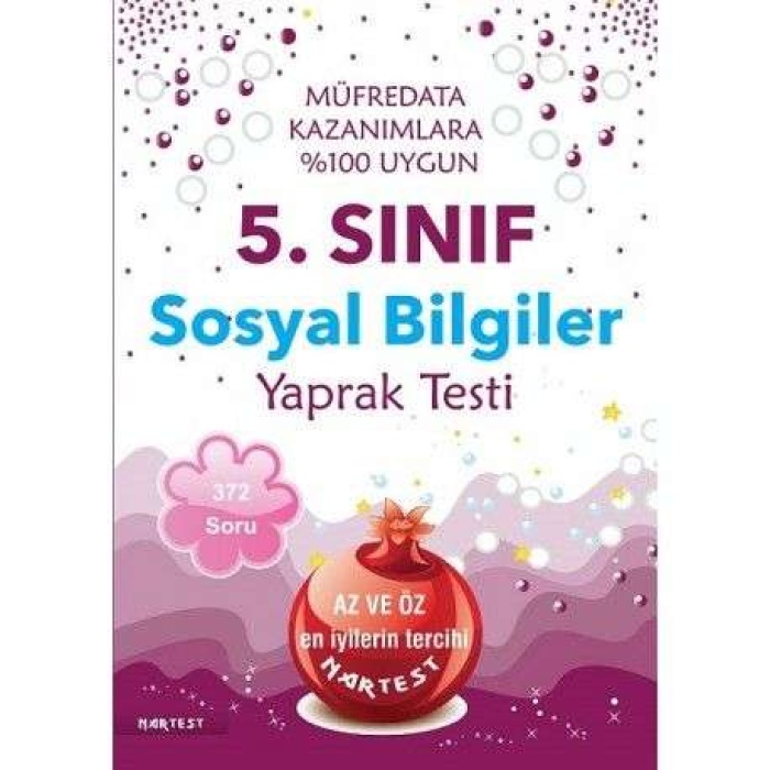 Nartest Yayınları 5. Sınıf Sosyal Bilgiler Yaprak Test ( Müfredat)