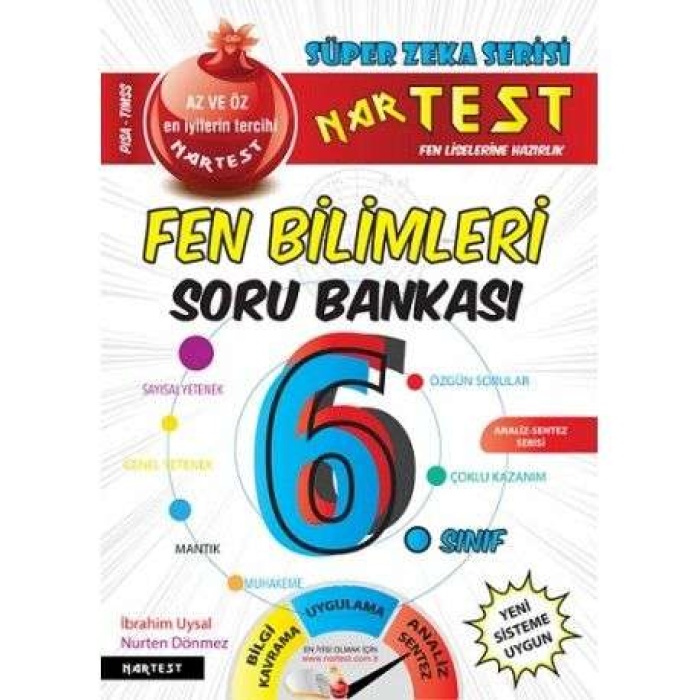 Nartest Yayınları 6. Sınıf Mavi Fen Bilimleri Soru Bankası Fen Liseler