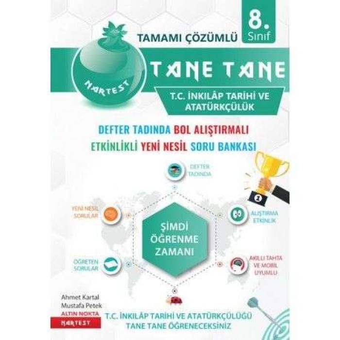 Nartest Yayınları 8. Sınıf Defter Tadında Tane Tane T.C. İnkılap Tarih