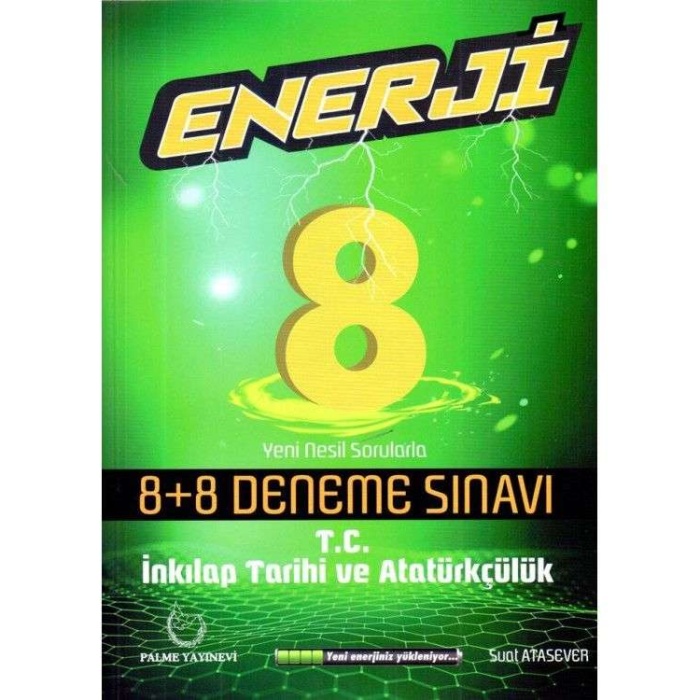 Palme 8.Sınıf Enerji İnkılap Tarihi 8+8 Deneme