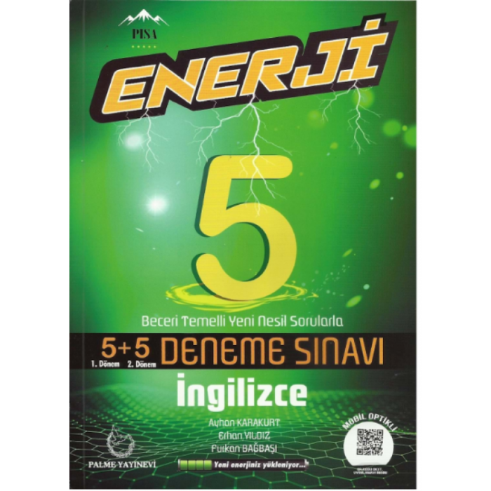 Palme 5.Sınıf Enerji İngilizce 5+5 Deneme Sınavı